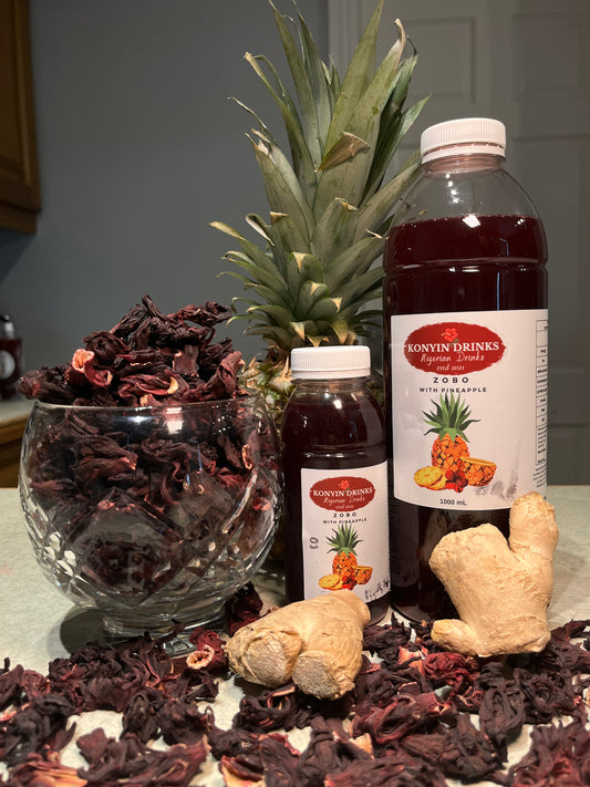 Konyin Drinks Pineapple Zobo Bottles