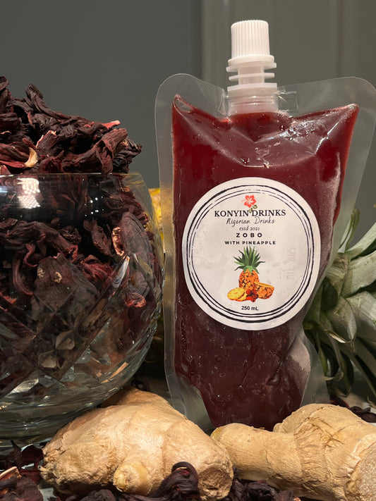 Konyin Drinks Pineapple Zobo Pouches